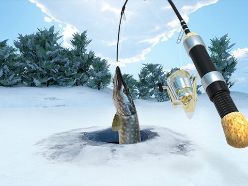 Ice fishing live game in Canada